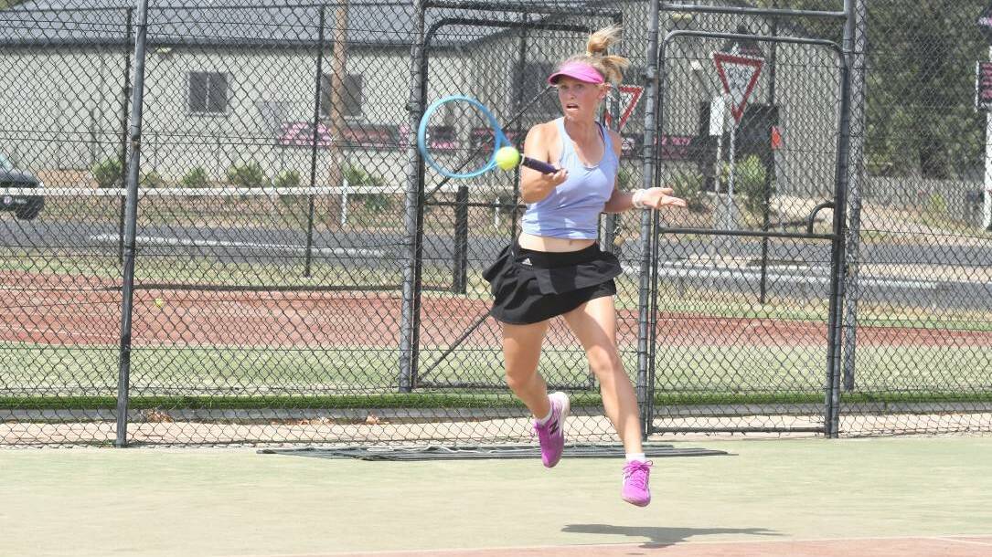 NEXT GENERATION: The Gunnedah Tennis Club believe upgrades to facilities would help talented players like Anna Bishop (pictured) reach their potential. 