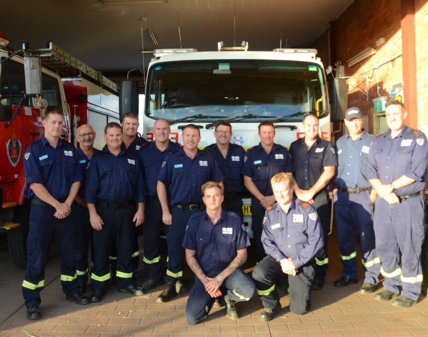 HERE TO HELP: The team from Gunnedah Fire and Rescue 314. Photo: Billy Jupp