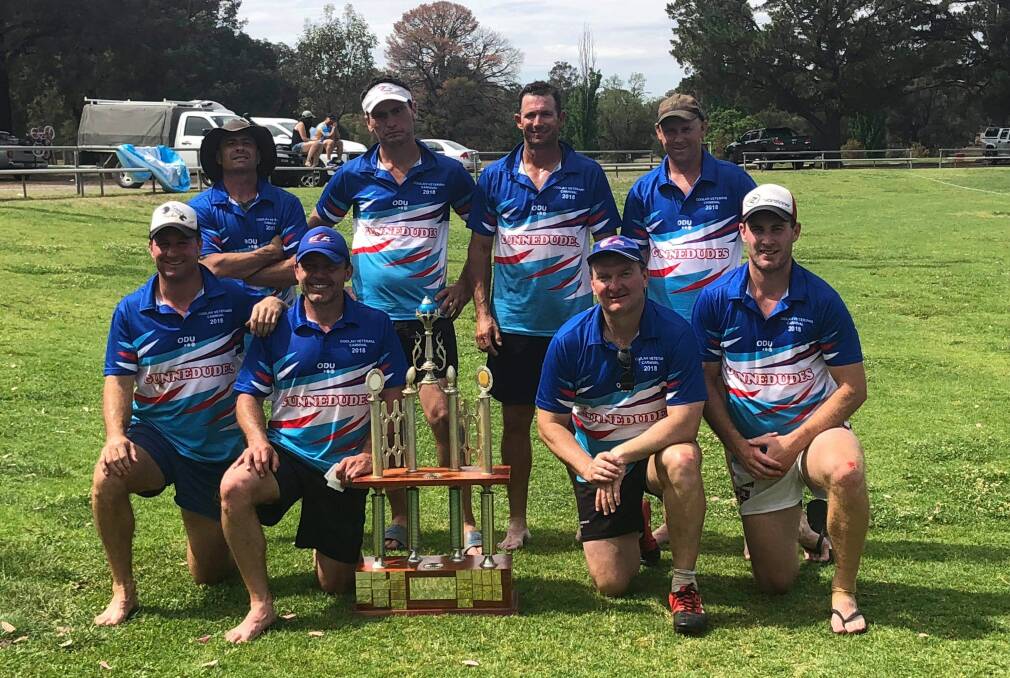 TOO GOOD: The Gunnedudes claimed back-to-back titles at this year's Coolah Veterans Touch Football Carnival. Photo: Supplied 