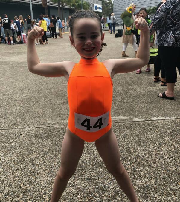 STRONG SHOWING: Gunnedah's Claire McIvor impressed during the recent National Physical Culture Junior Championships in Sydney. Photo: Supplied 
