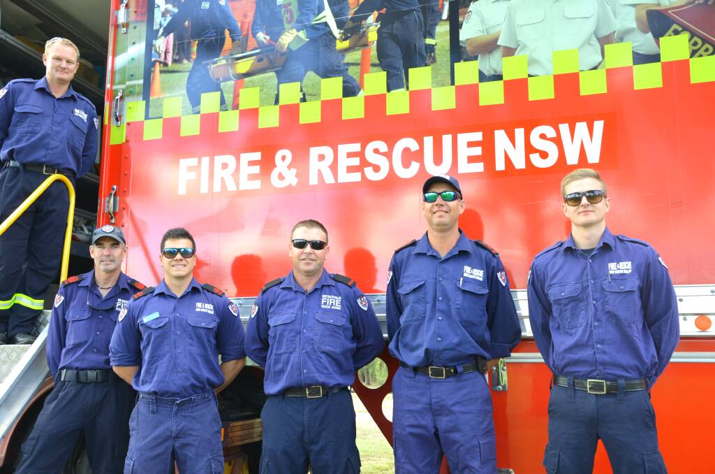 READY TO GO: Members of Gunnedah Fire and Rescue 314 are busy preparing to host the regional NSW Fire and Rescue Championships. Photo: Billy Jupp 