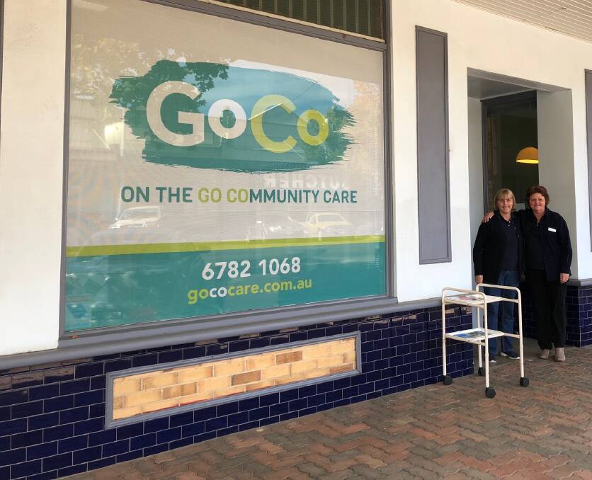 HERE TO HELP: GoCo’s new Barraba office with staff, from left, Alison Ward and Narelle Morrow. Photo: Supplied 