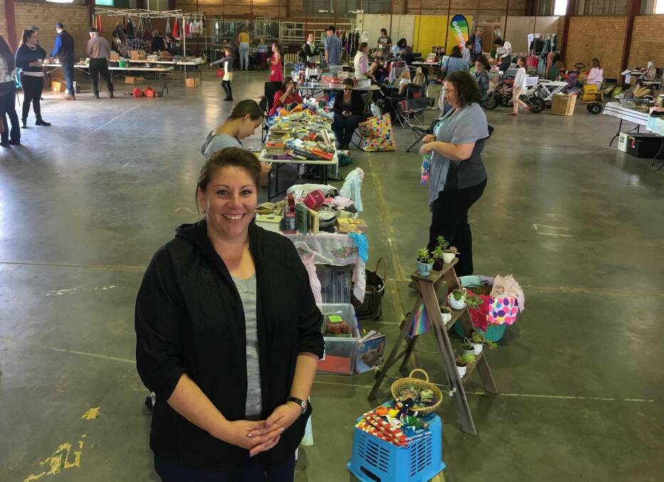 REUSE AND RECYCLE: Gunnedah Shire Waste Management Superintendent Sheridan Cameron oversees this years garage sale at the Gunnedah Showgrounds. Photo: Supplied