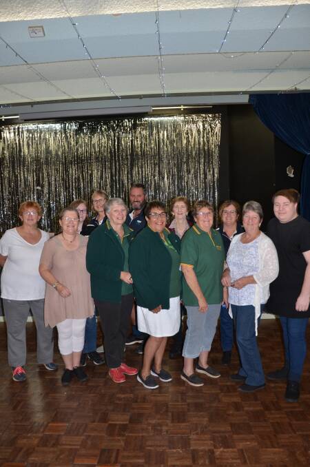 BIG EFFORT: Members of The Dance with Travis and Gunnedah Can Assist gather to celebrate the funds raised by the line dancing group in Curlewis on Saturday. Photo: Billy Jupp 
