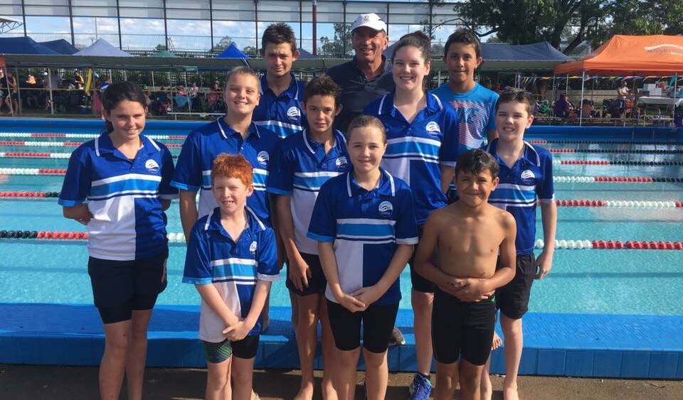 MAKING WAVES: Swimming Gunnedah had an imposing presence at Scully Park recently with all members putting in great performances. Photo: Jen Lush 