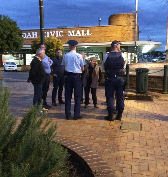 TEAM EFFORT: The Gunnedah Crime Prevention Committee seen here inspecting new street lights and CCTV cameras is encouraging locals to have their say on crime prevention.  