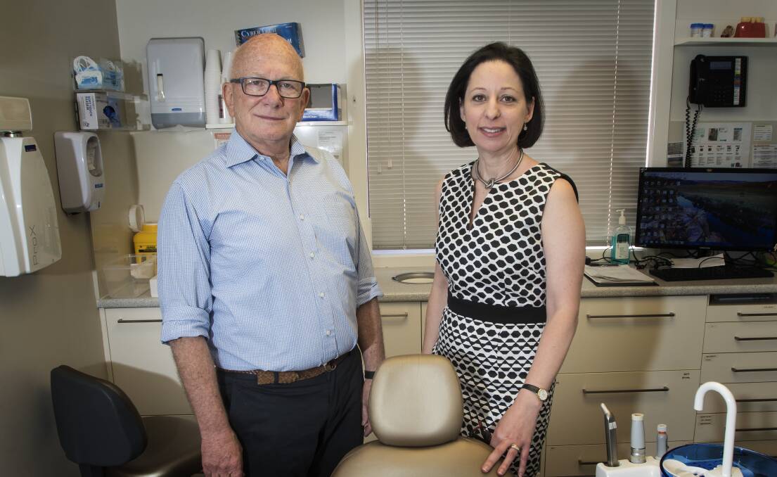 FIGHT FOR DENTAL HEALTH: Dr Michael Jonas and Dr Sarah Raphael spoke at  fluoridation meetings in Gunnedah and Tamworth on behalf of dentists and the ADA NSW. Photo: Peter Hardin 
