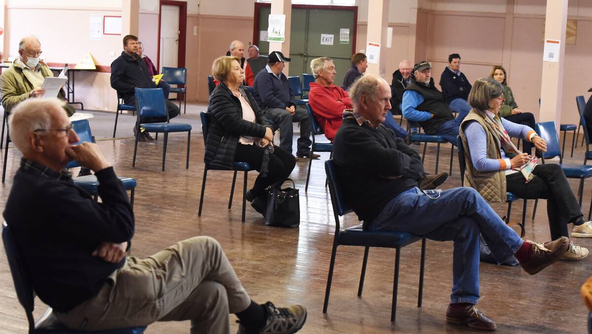 COMMUNITY VOICE: Landholders gathered in Quirindi to voice their concerns about the proposed Hunter Queensland Gas Pipeline Project. Photo: Sally Alden 