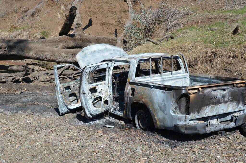 CRACK DOWN: The recent spate of thefts has seen several cars be left burnt out. Photo: Billy Jupp 
