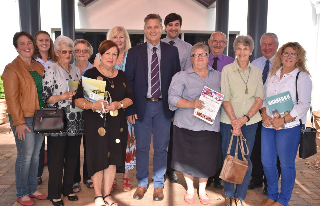 BIG BOOST: Councillors and members of several Gunnedah arts and cultural groups celebrate the first grant funding from councils arts and cultural program. 