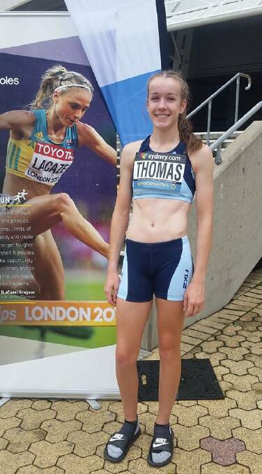 BOUNCING BACK: Gunnedah's Yasmin Thomas will use her experience at the National Athletics Championships as a learning curve. Photo: Supplied 