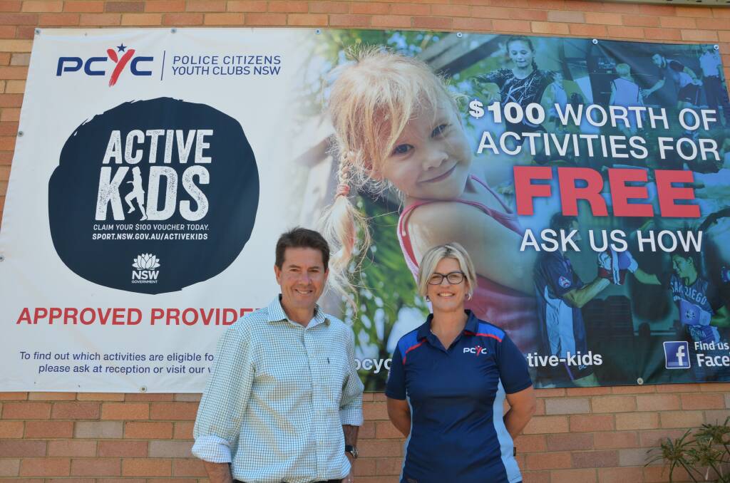 WELCOME BOOST: Tamworth MP Kevin Anderson and Gunnedah PCYC manager Michelle Gosper are excited at the changes the club's latest grant money will bring. Photo: Billy Jupp 