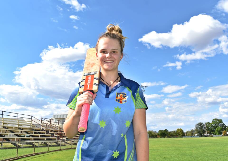DEBUTANTE: Rising cricket star Zoe Fleming is set to make her debut in Gunnedah's Connolly Cup team against Narrabri on Sunday. Photo: Ben Jaffrey 