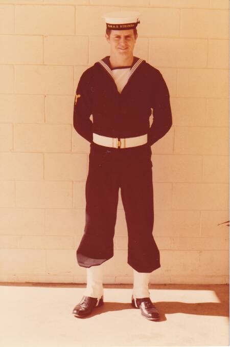 HOMECOMING: Matt Percy during his service in the Royal Australian Navy. Photo: Supplied 