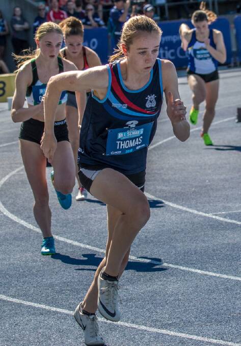 ON THE RISE: Yasmin Thomas at the NSW All Schools Championships. 