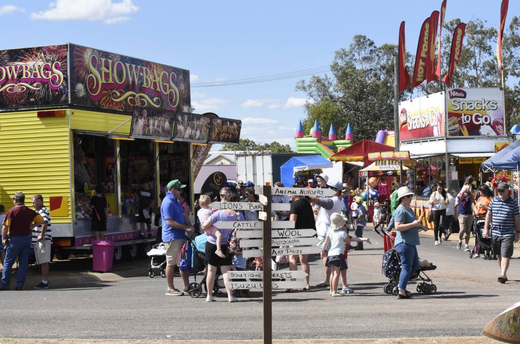 SHOWTIME: Members of local CWA branches shone at the recent 130th Gunnedah Show. Photo: Peter Hardin 