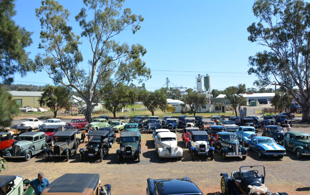 PRESERVING THE PAST: More than 80 vintage Chevrolet's gathered at the Gunnedah Rural Museum for morning tea.