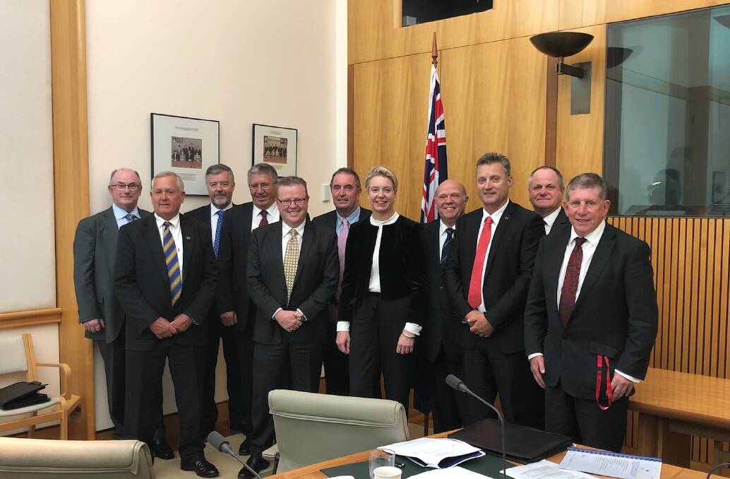 PROGRESS: Namoi Unlimited JO representatives meet with several key members of the federal government in Canberra earlier this week. Photo: Supplied 