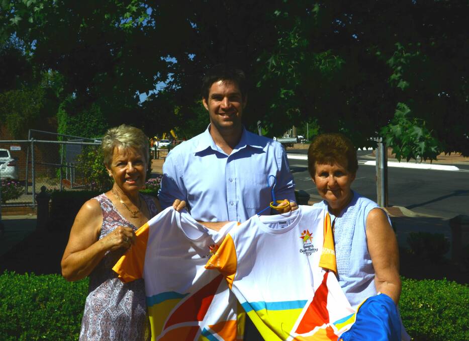 A TRUE HONOUR: Local Queens baton bearers Margret Amos, Wade Hudson and Marie Hobson are excited to carry the Queens Baton through Gunnedah on January 31. Photo: Billy Jupp