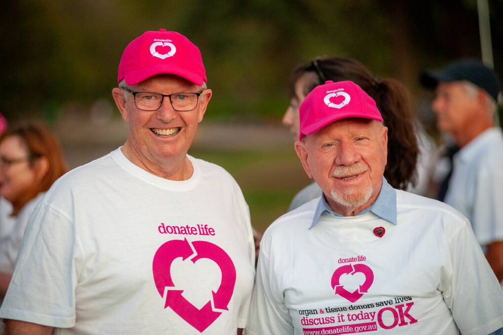 FORWARD THINKING: Parkes MP Mark Coulton and former MP Mal Washer during last year's National Donate Life Week. Photo: Supplied 