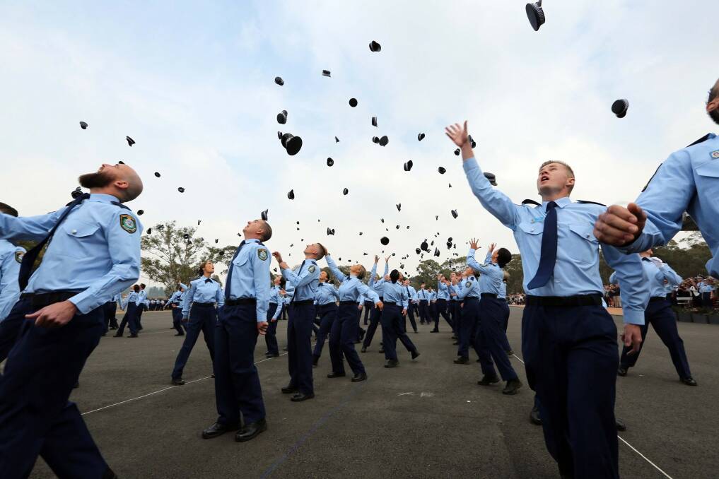 NEW BEGINNING: The region will welcome 11 new police officers onto the beat from Monday after 275 new recruits graduated on Friday. Photo: NSW Police Force Facebook page 