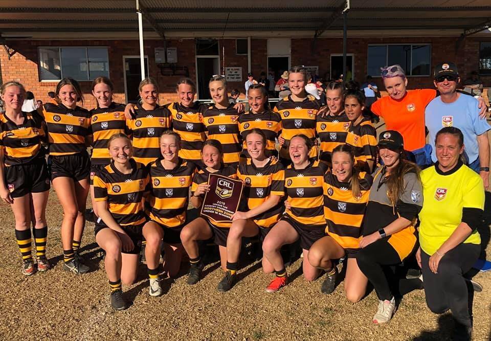 TIGER PRIDE: The Greater Northern Tigers celebrate their Country Championships success. Photo: Supplied 
