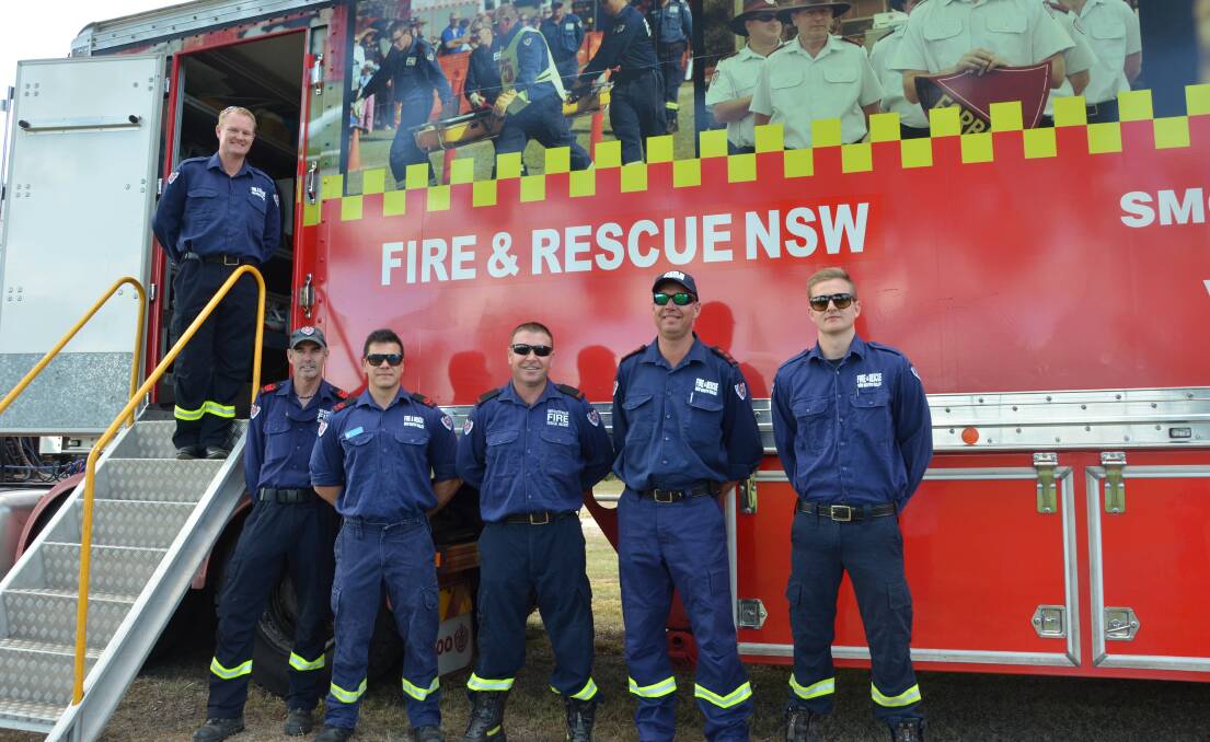 HERE TO HELP: The team from Gunnedah Fire and Rescue 314 are urging locals to be fire safe this winter. Photo: Billy Jupp 