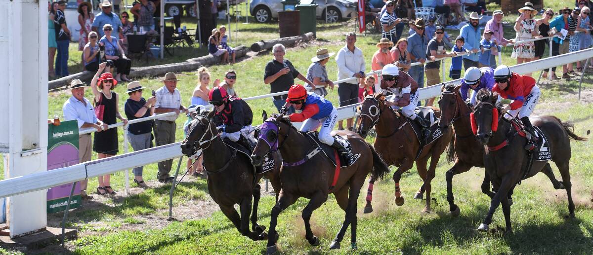 ICONIC EVENT: Still Undaunted edges home in the 2018 Wallabadah Cup, the 2019 cup will now boast $8000 in prize money. Photo: Gareth Gardner 
