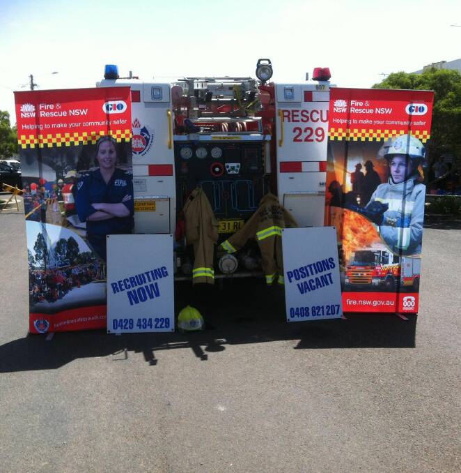 JOIN UP: Fire and Rescue NSW is seeking new part-time recruits for stations around the region. Photo: Supplied 