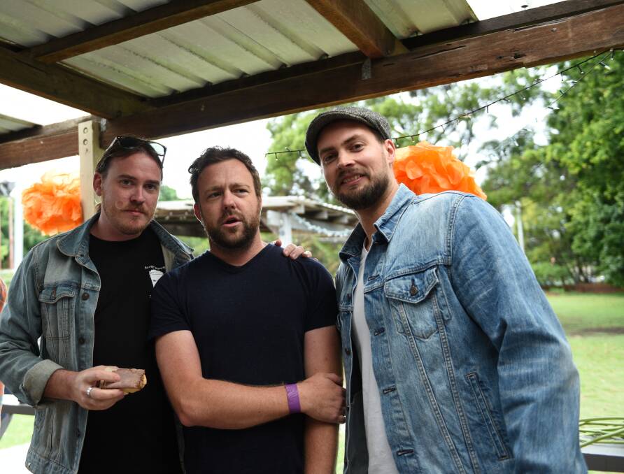 REBOOT: The original three members of Good Corn Liquor, from left, Ben Murphy, Ben McCauley and Nick Wright are relaunching the band with new member Hunter Beasley.