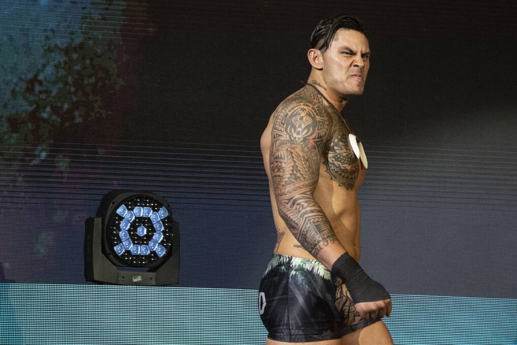 BREAKING OUT: Former NRL winger Daniel Vidot hopes to become a regular performer on the WWE's NXT television show in the coming months with his new character "The Untamed."