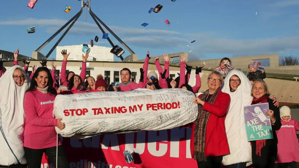The $30 million-a-year surcharge on tampons and sanitary pads was criticised by Labor and the Greens. Photo: Alex Ellinghausen