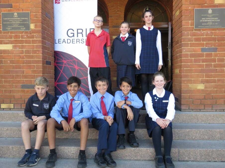DREAM TEAM: Back, Caleb Rowland, Lucy Bomford and Mikayla Milsom; front, Charlie Byrne, Alfred Priestley, Evan Smith, Liam Debreceny and Cayla McInerney, all student leaders from Boggabri Public School, attended the leadership conference.