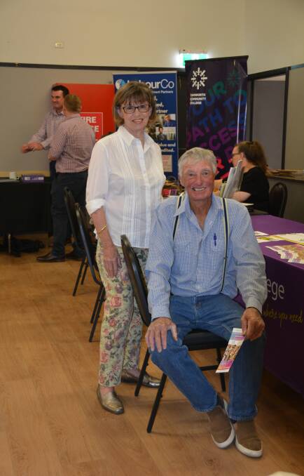 CHECKING IT OUT: Dianne and Paul Miegel went to the Gunnedah expo looking for some off-farm opportunities for their son, who manages their beef cattle property. 