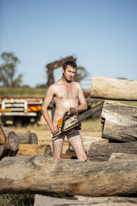 WHAT THE CAMERA SAW: Harley Dixon of HD Milling & Labouring is one of the stars of the forthcoming calendar - a tasteful but fun and cheeky project to raise drought support funds. Photo: Jessica Schmierer Photography