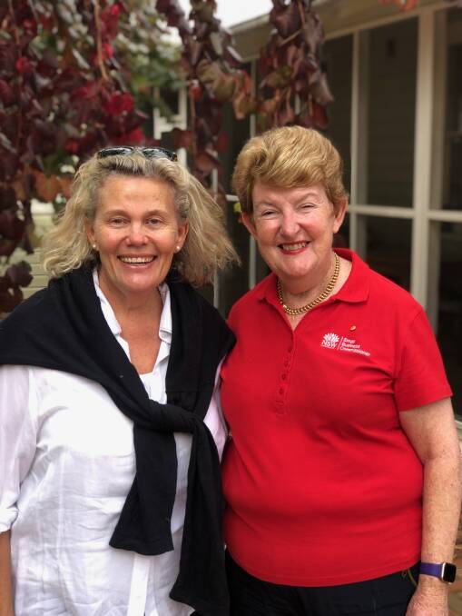 Host Fiona Simson - a participant in the program as well as National Farmers' Federation president, with NSW Small Business Commissioner Robyn Hobbs.