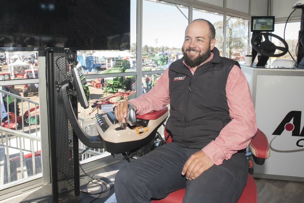 DRIVER'S SEAT: Case IH advanced farming systems product manager Andrew Kissel. 200819PHA112