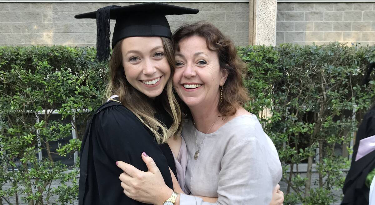 Dr Daniells and her mum, Treena Daniells, on the day of Dr Daniells' graduation with her medical degree.