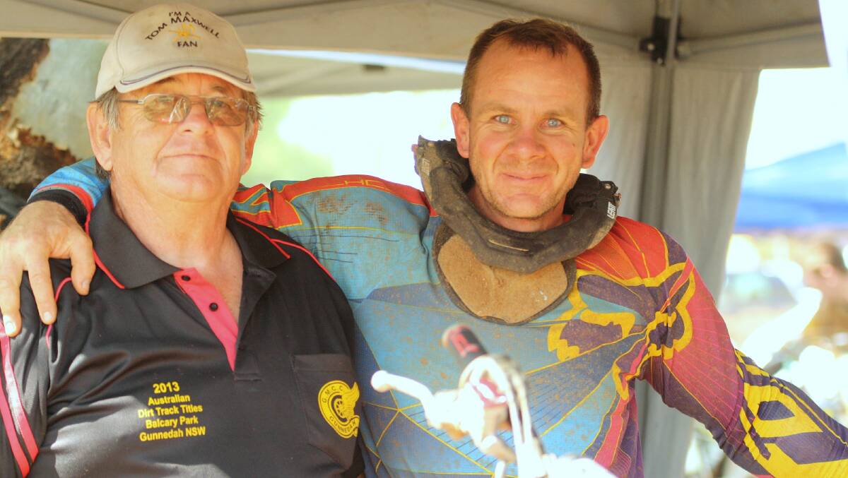 Troy Whittaker (right) was among the standouts at last weekend's club round in Gunnedah.