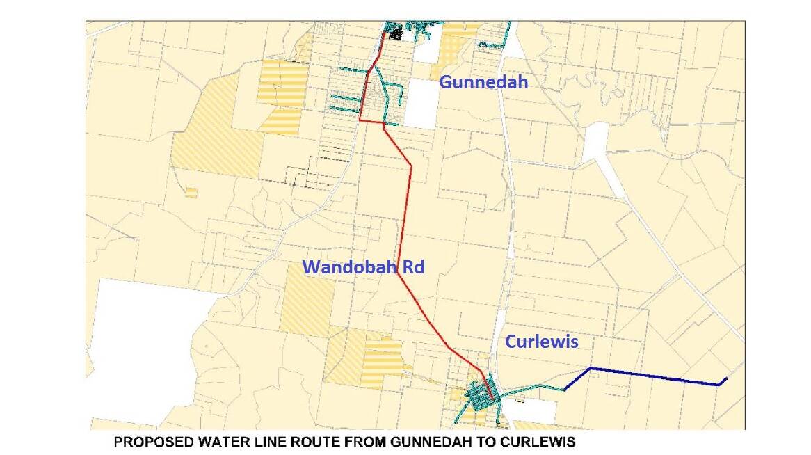 Moving ahead: A map showing the pipeline's proposed route