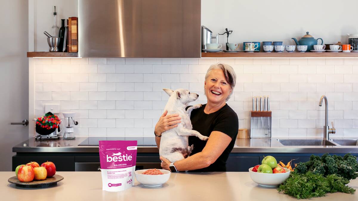Bestie Kitchen founder Amanda Falconer has developed a range of neutraceuticals to help dogs with anxiety, cognitive decline, stress, immunity and oral health issues.