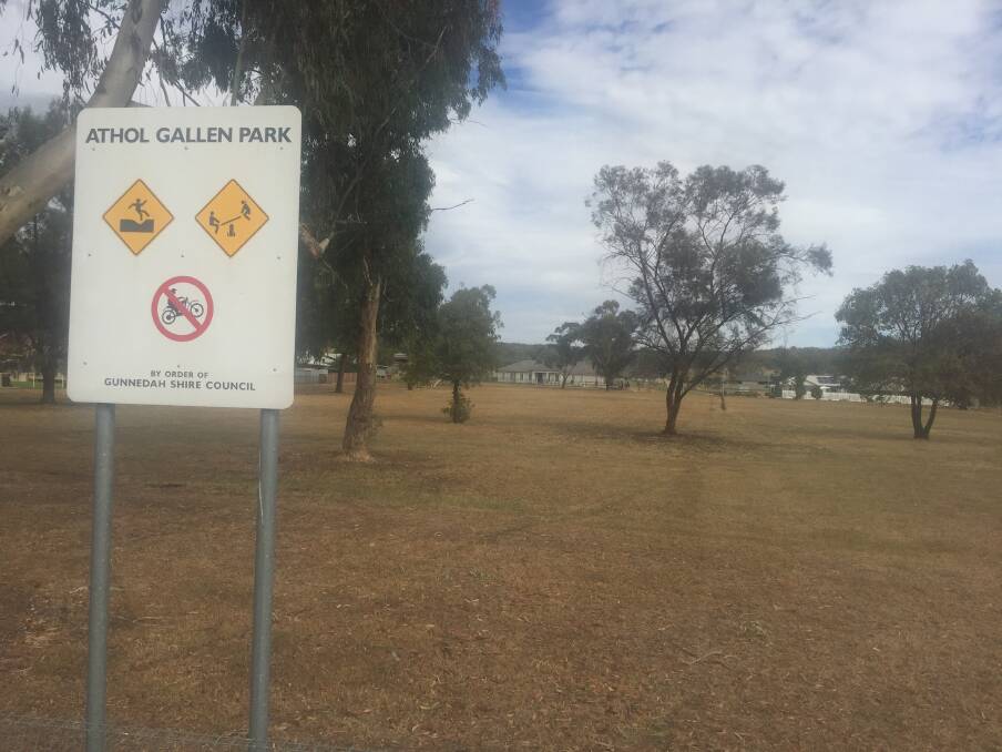 Who let the dogs off: Council have opened up community consultation in regards to the Athol Gallen Park being used as an off leash dog park.