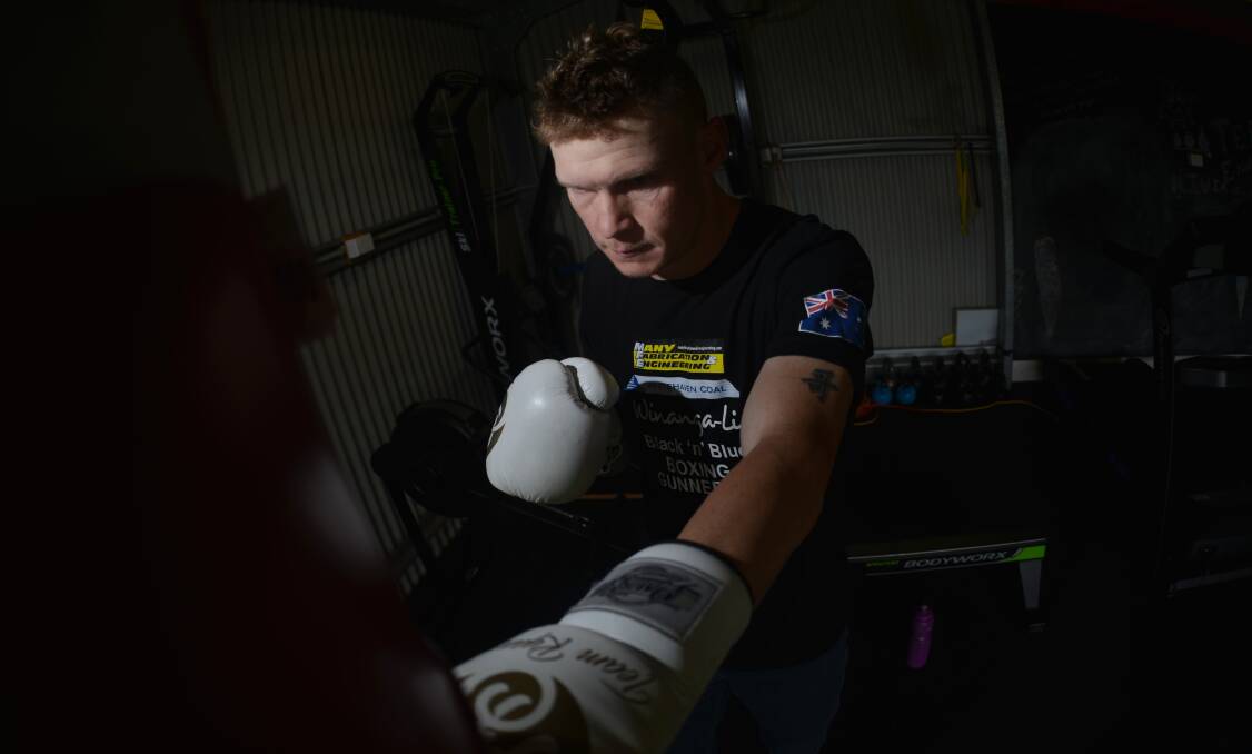ROUND TWO: Gunnedah's Wade Ryan is preparing for a rematch against Hunter boxer Troy O'Meley. Photo: Ben Jaffrey