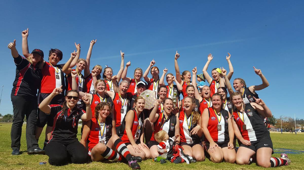 CHAMPIONS: Courtney Whitton was a part of the Inverell Saints premiership-winning side.
