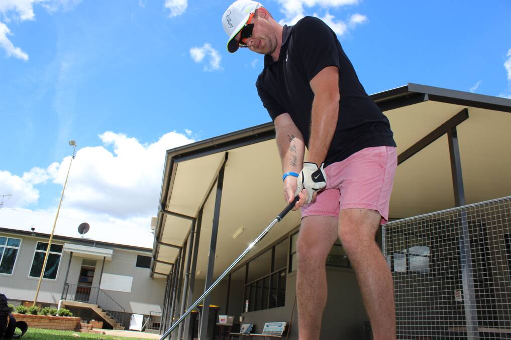 CLOSER: Luke Streater says the competition for the Gunnedah Golf Club Championship is getting stronger.