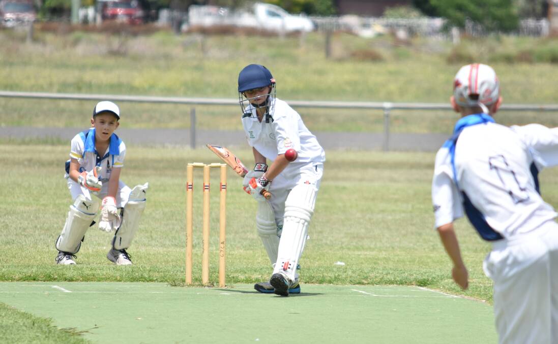 EYE ON THE PRIZE: Flynn Cameron was one of Gunnedah's best in the under 12s.