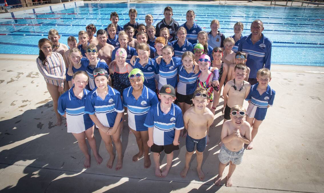 PUMPED: Gunnedah swimmers had a hit-out on Wednesday to prepare for this weekend's carnival. Photo: Peter Hardin