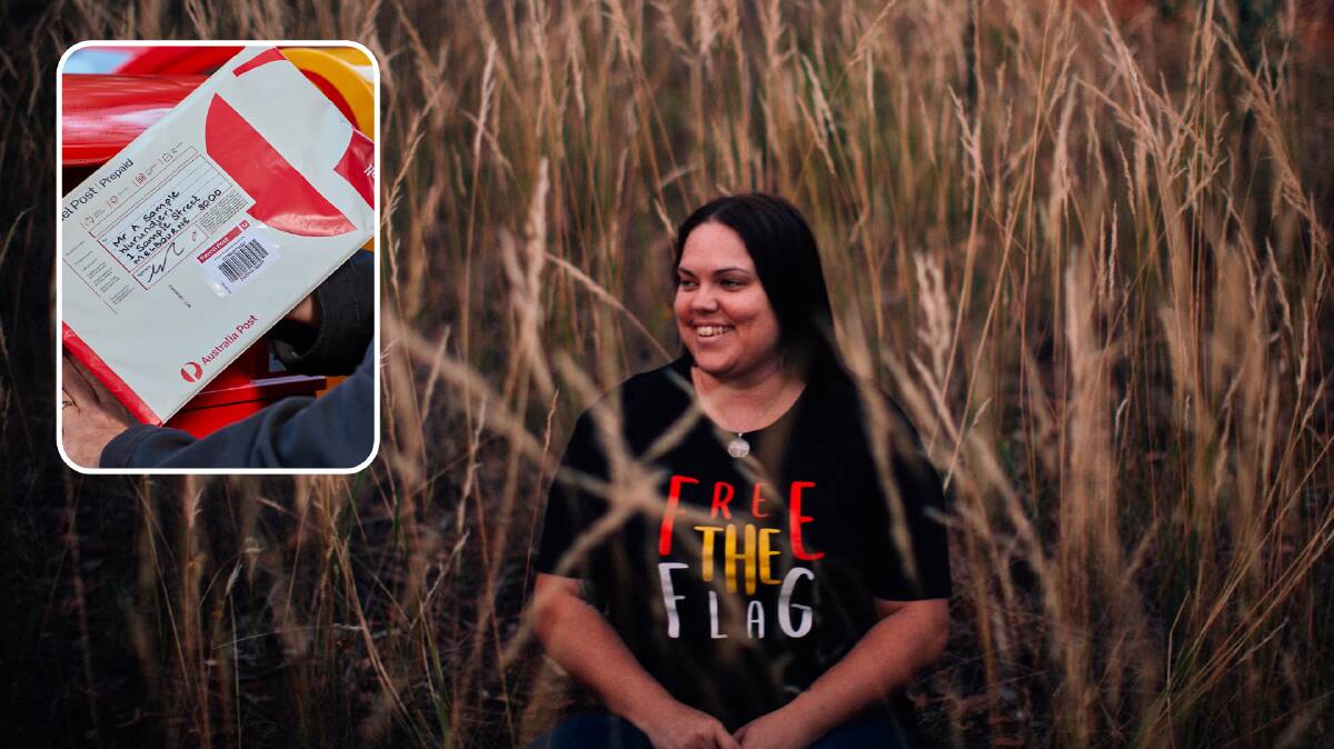 Rachael McPhail is thrilled her campaign to have Indigenous place names included as part of mail addresses has taken off. Pictures: Sarah-Jane Edis/Australia Post 
