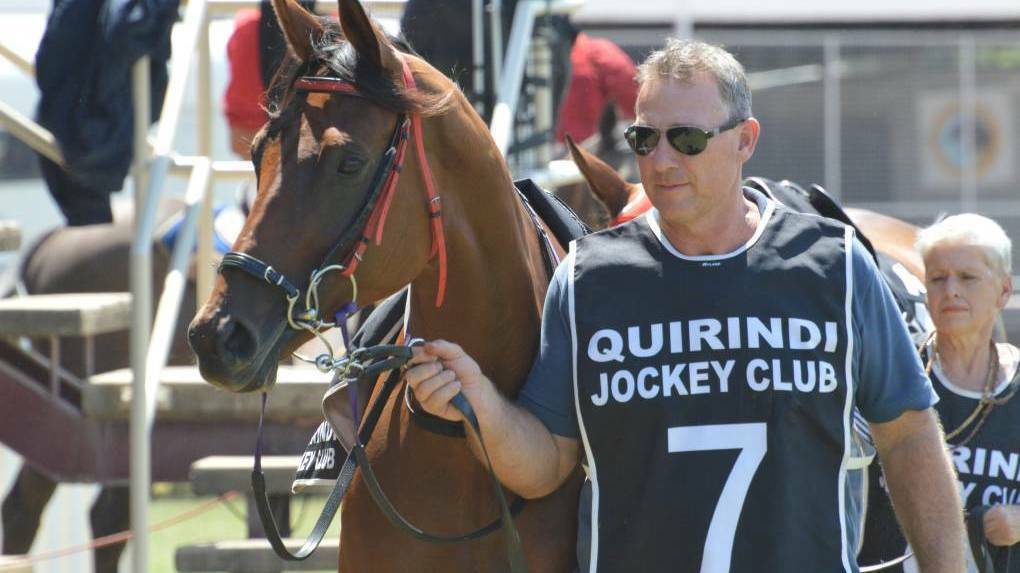 LOCAL HOPE: Gavin Groth hopes to go into a short break for a knee operation by seeing Bring The Joy win at Gunnedah on Monday.
