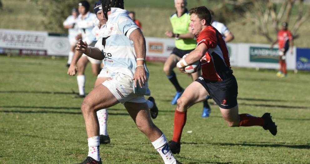 AT HOME: Oscar Hunt is fully committed to the Red Devils cause - and is flourishing in the club's "family-like" environment. The side meets Quirindi at Gunnedah on Saturday.